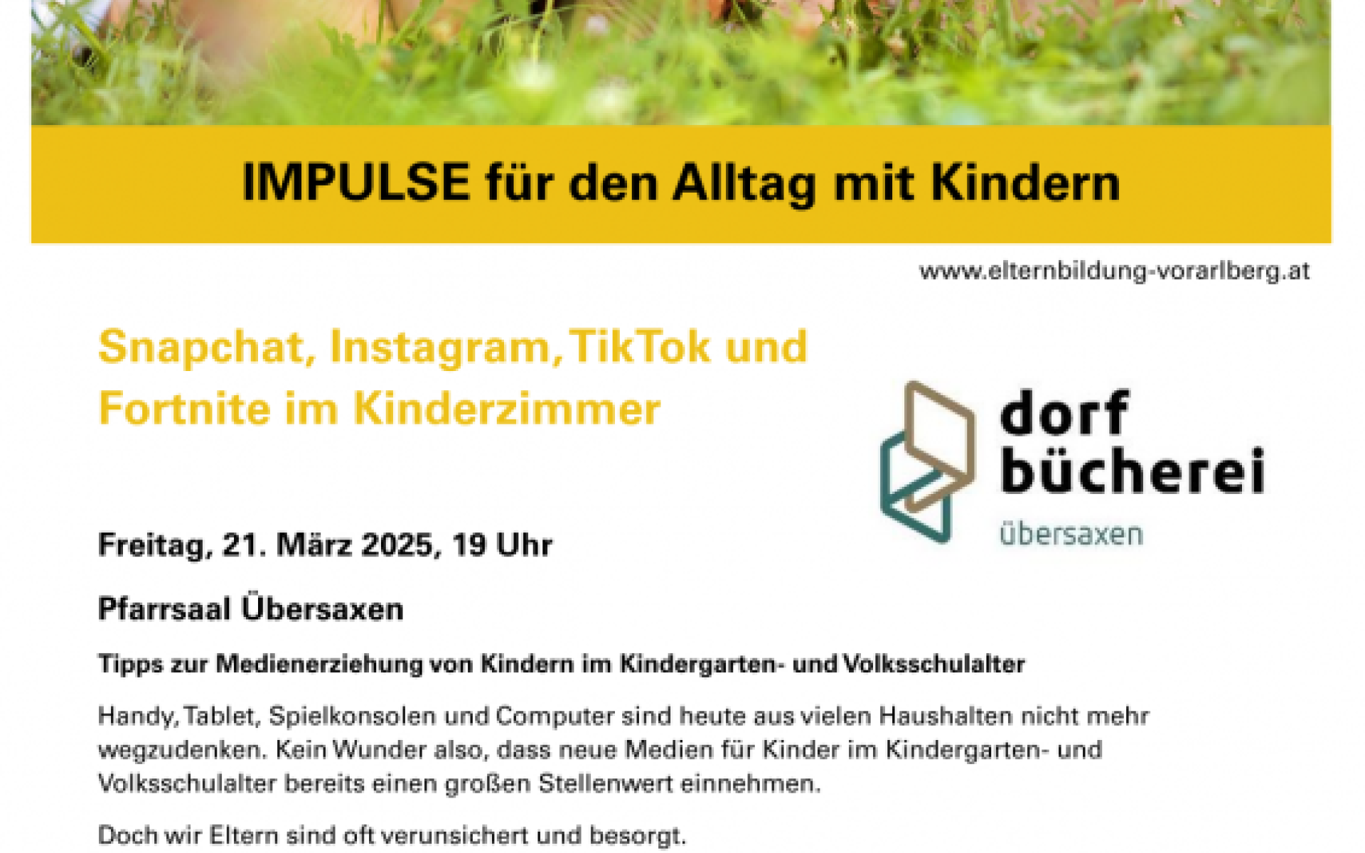 Einladung Vortrag