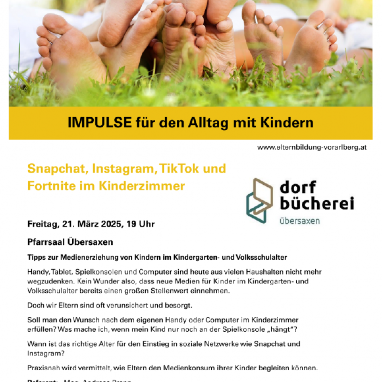 Einladung Vortrag